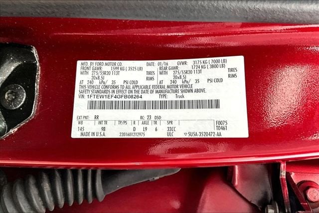 2016 Ford F-150 Platinum