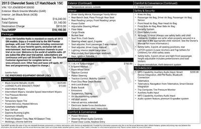 2013 Chevrolet Sonic LT