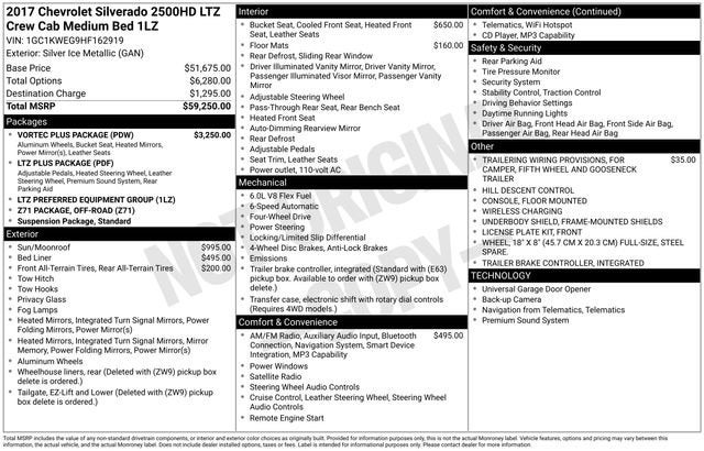 2017 Chevrolet Silverado 2500 HD LTZ