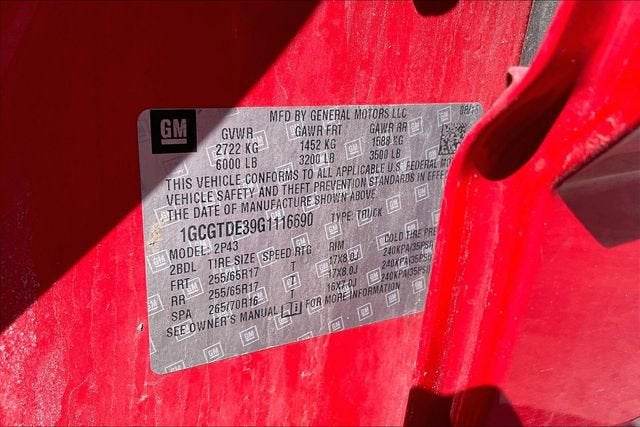 2016 Chevrolet Colorado 4WD Z71