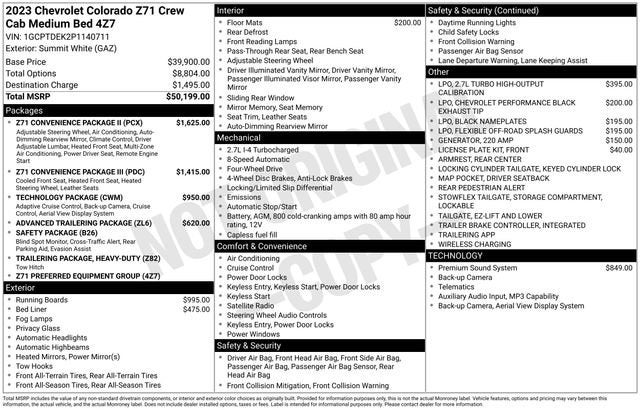 2023 Chevrolet Colorado Z71