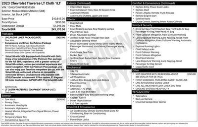 2023 Chevrolet Traverse LT Cloth