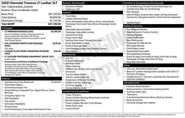 2020 Chevrolet Traverse LT Leather