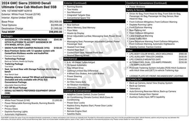2024 GMC Sierra 2500 HD Denali Ultimate