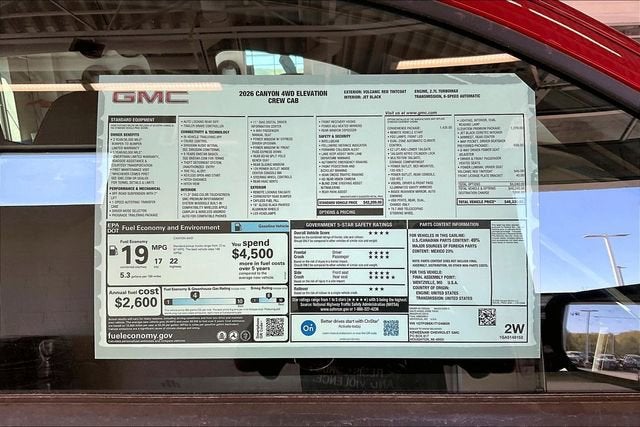 2026 GMC Canyon Elevation