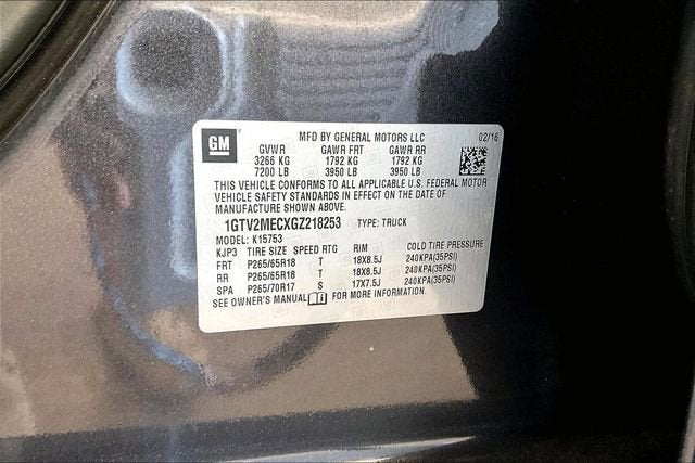 2016 GMC Sierra 1500 SLE