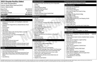 2025 Chrysler Pacifica Select
