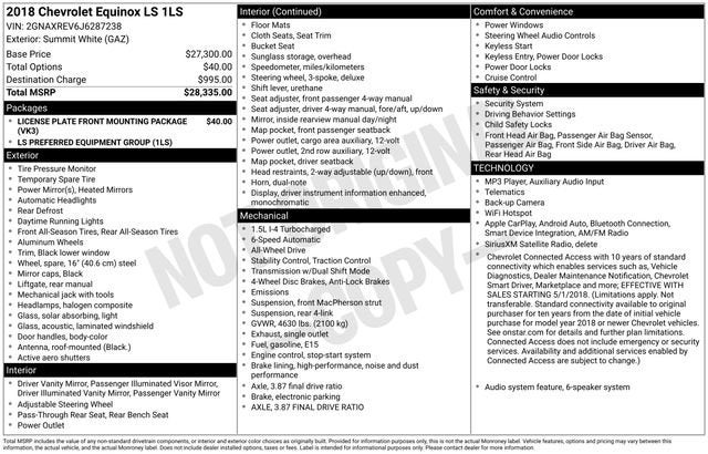 2018 Chevrolet Equinox LS