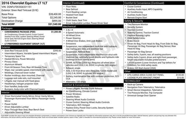 2016 Chevrolet Equinox LT