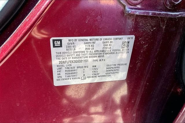 2016 Chevrolet Equinox LT