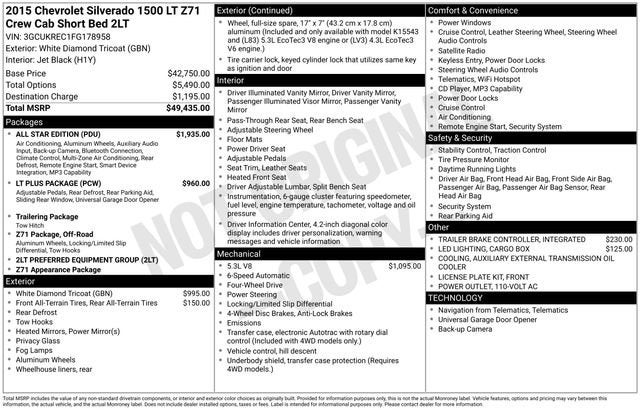 2015 Chevrolet Silverado 1500 LT