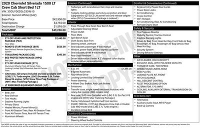 2020 Chevrolet Silverado 1500 LT