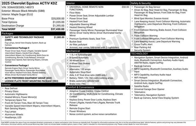 2025 Chevrolet Equinox ACTIV