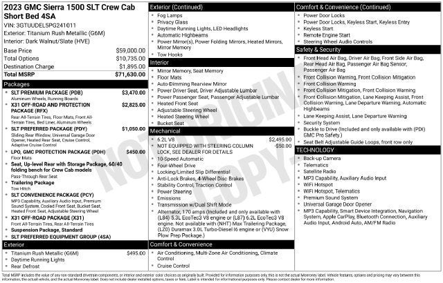 2023 GMC Sierra 1500 SLT
