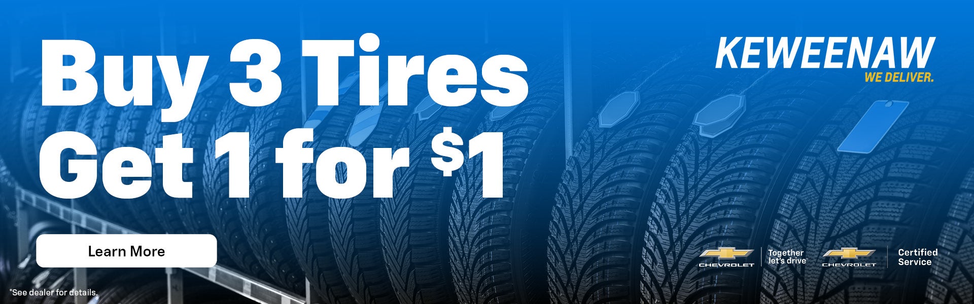 Buy 1 Tires Get 1 for $1
