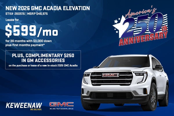 New 2026 GMC Acadia Elevation